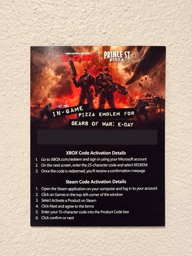 Gears war day code - of, card
