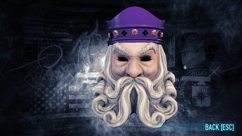 Payday the king mask - king,