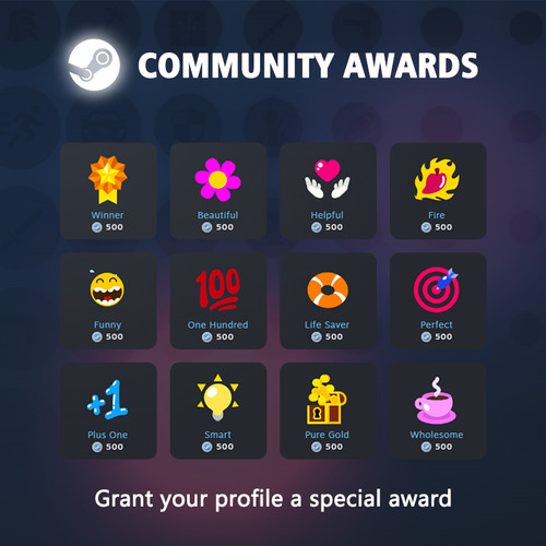 Steam community awards - community,
